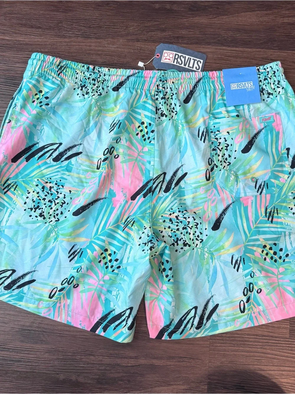 RSVLTS Hybrid Shorts Men's 2XL La Croy Dragonfruit Unlined Swim 7” Tropical NWT